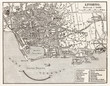 Vintage map of Livorno
