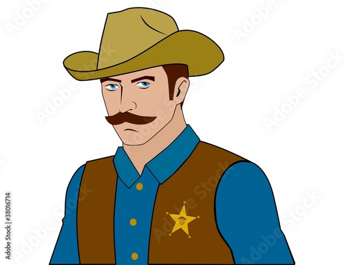 Cartoon Sheriff In A Hat Buy This Stock Vector And Explore Similar Vectors At Adobe Stock Adobe Stock