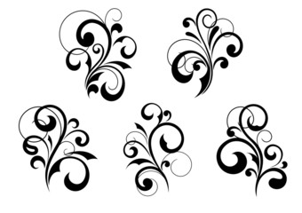 Poster - Retro elements and patterns