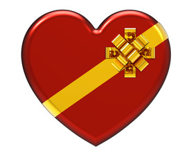 Wall Mural - red heart