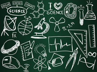 Fototapete - Science school board