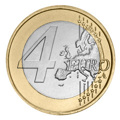 Four euro coin