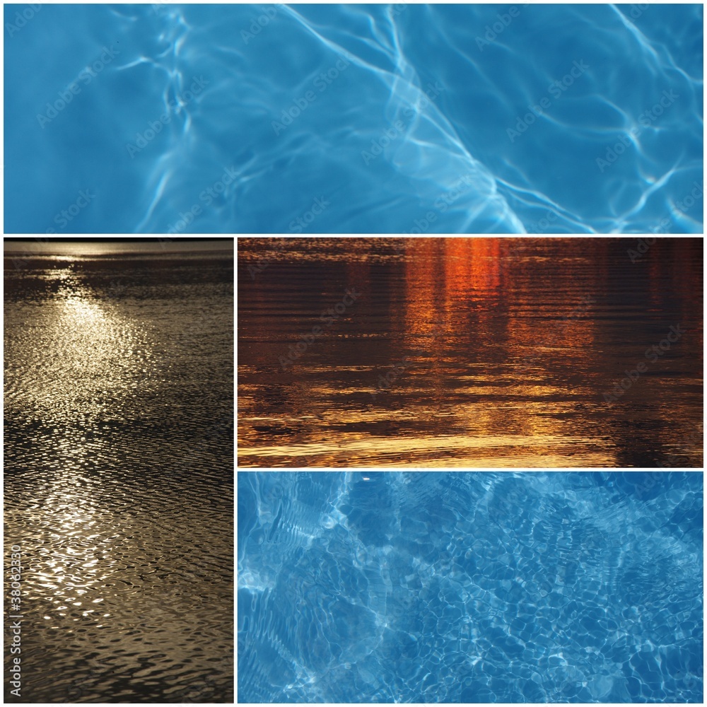 Water Collage Examples Water collage Stock Photo | Adobe Stock