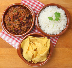 Sticker - Chilli with Rice and Tortilla Chips