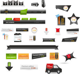 Wall Mural - Web graphics collection