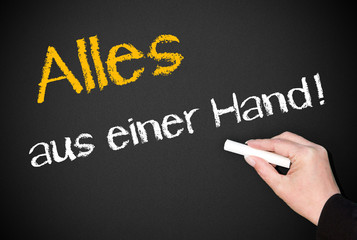 Poster - Alles aus einer Hand !