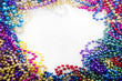 canvas print picture - mardi gras beads