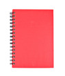 © taesmileland - isolated pink notebook on white.