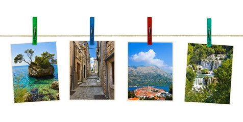 Wall Mural - Croatia photography on clothespins