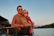 © .shock - couple in love  have romantic time on boat