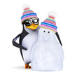 3d Penguin and his new buddy Snowpenguin