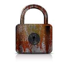 Rusty Lock - Vector File