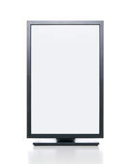 Poster - Blank graphic computer monitor with clipping path for the screen