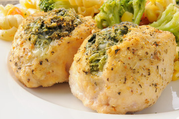 Poster - Chicken breasts stuffed with spinach florentine