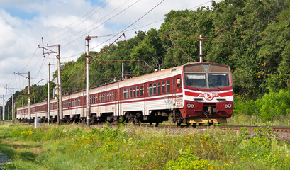 Poster - Suburban electric train