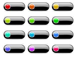 Aufkleber - web buttons set