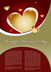 Poster - Beautiful Valentines Day Vector Background