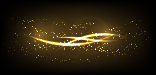 Wall Mural - golden abstract background. vector illustration
