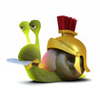 3d Snail is a proud Roman soldier
