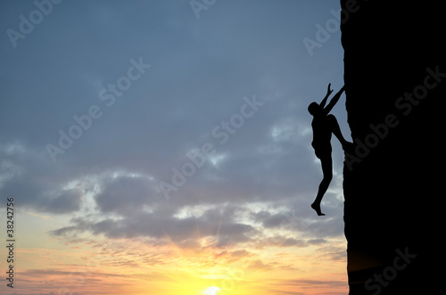 Naklejka dekoracyjna man on top