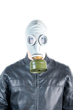 Man In Gas Mask