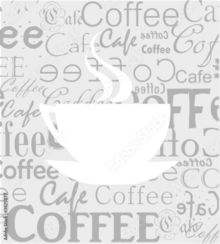 Naklejka na szybę Coffee texture