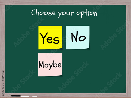 Yes No Maybe Options Adobe Stock でこのストックイラストを購入して 類似のイラストをさらに検索 Adobe Stock
