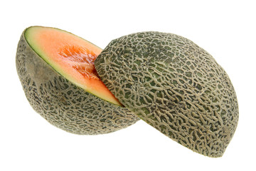 Canvas Print - Rock Melon Cut in Half