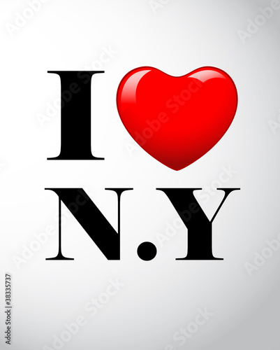 Naklejka dekoracyjna I Love New York