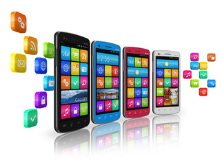 Poster - Mobile communications and social networking concept