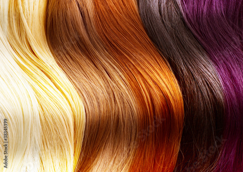 Foto-Banner aus PVC - Hair Colors Palette (von Subbotina Anna)