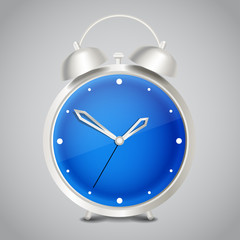 Poster - Steel modern vector alarm clock