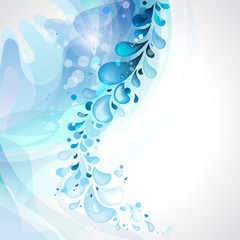 Wall Mural - abstract blue motion background