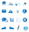 Blue icons set
