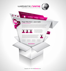 Aufkleber - Complex Website Template - Elegant Design