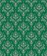 Bezszwowa powtarzalna zielona tapeta kwiatowa