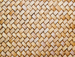 Native Thai style bamboo wall