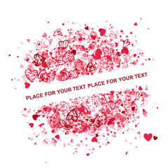 Canvas Print - Valentine frame design with place for your text