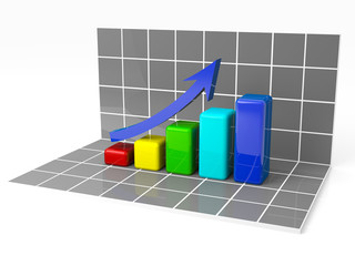 business finance chart, diagram, bar, graphic