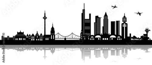 Frankfurt am Main Skyline Stock Vector Adobe Stock