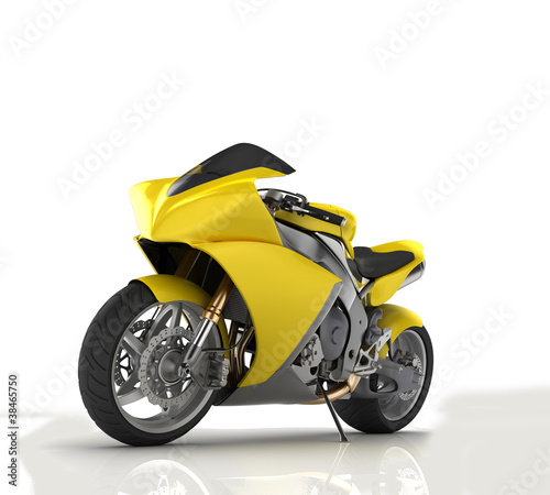 Naklejka na szybę SuperBike concept render