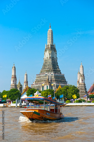 Naklejka na szybę War Arun, Bangkok, Thailandia.