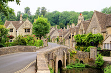 Old Houses In Castle Combe, England
