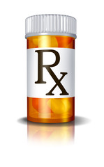 RX Prescription Drugs Pill Bottle