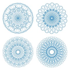 Aufkleber - Set of vector ornament rosettes