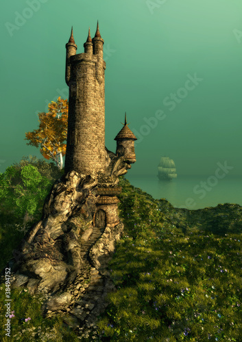 Nowoczesny obraz na płótnie The Wizards Tower