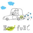 © svetabl - Eco fuel, vector drawing