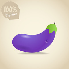Poster - Violet Eggplant illustration