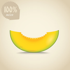 Aufkleber - Cute fresh yellow melon illustration