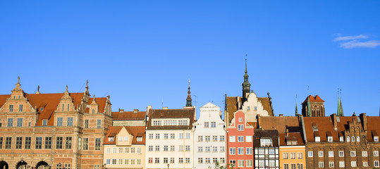 Canvas Print - City of Gdansk Panorama